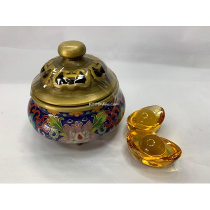 4寸景泰蓝檀香炉